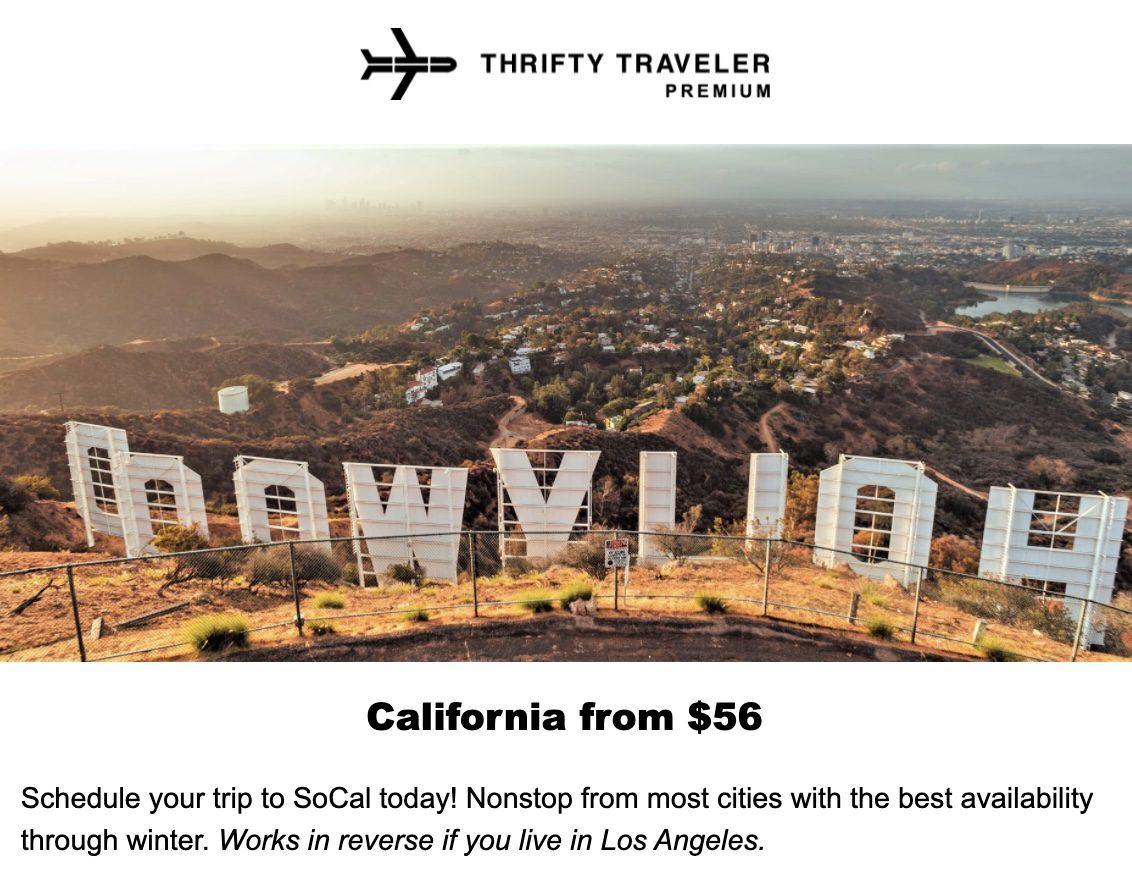 Los Angeles flight deal