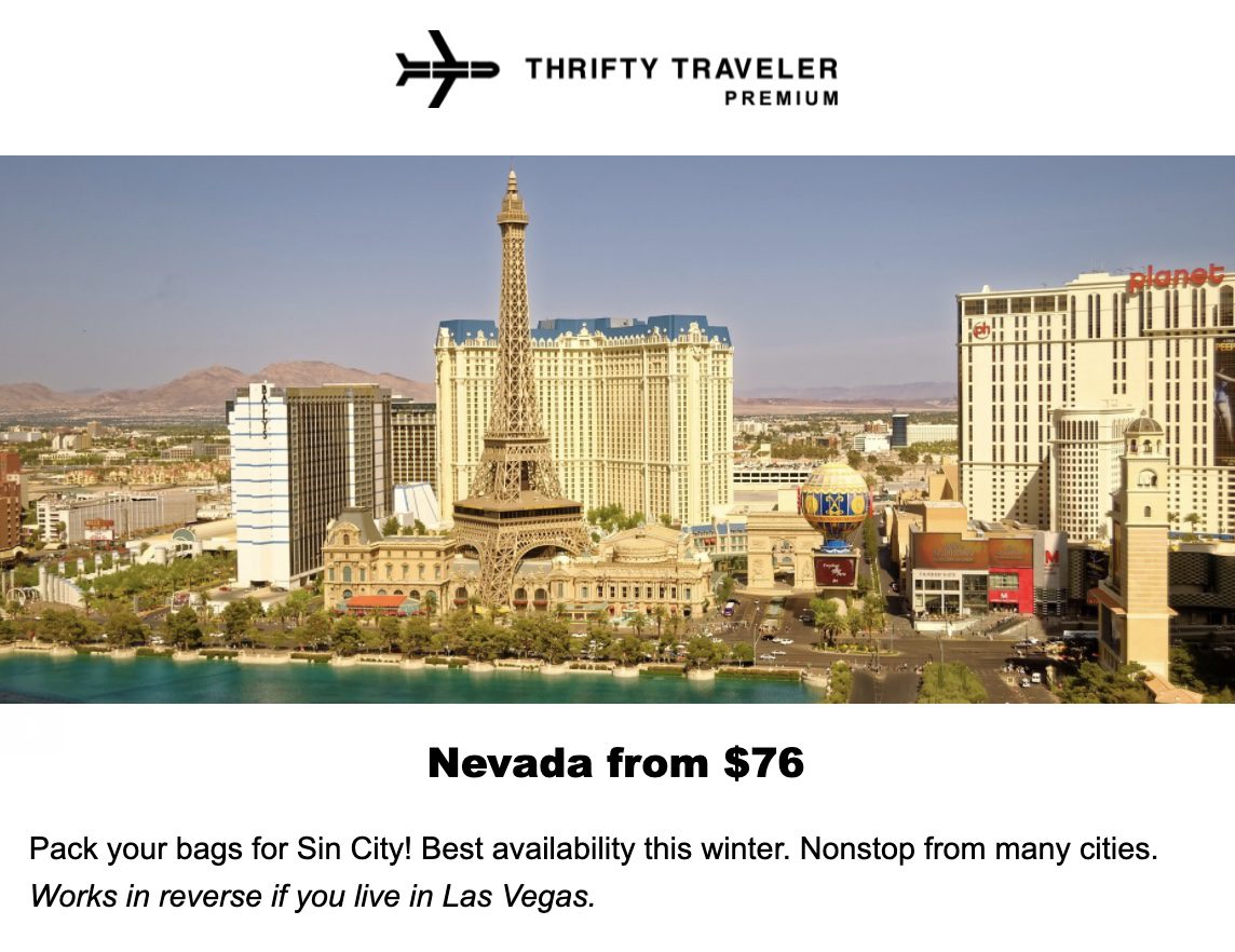 Las Vegas flight deal