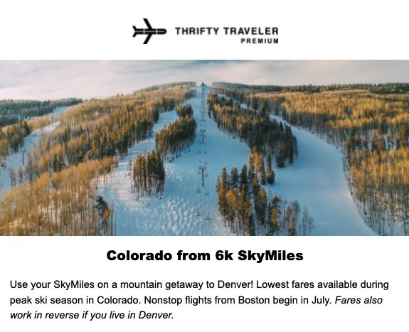 SkyMiles deal to Denver