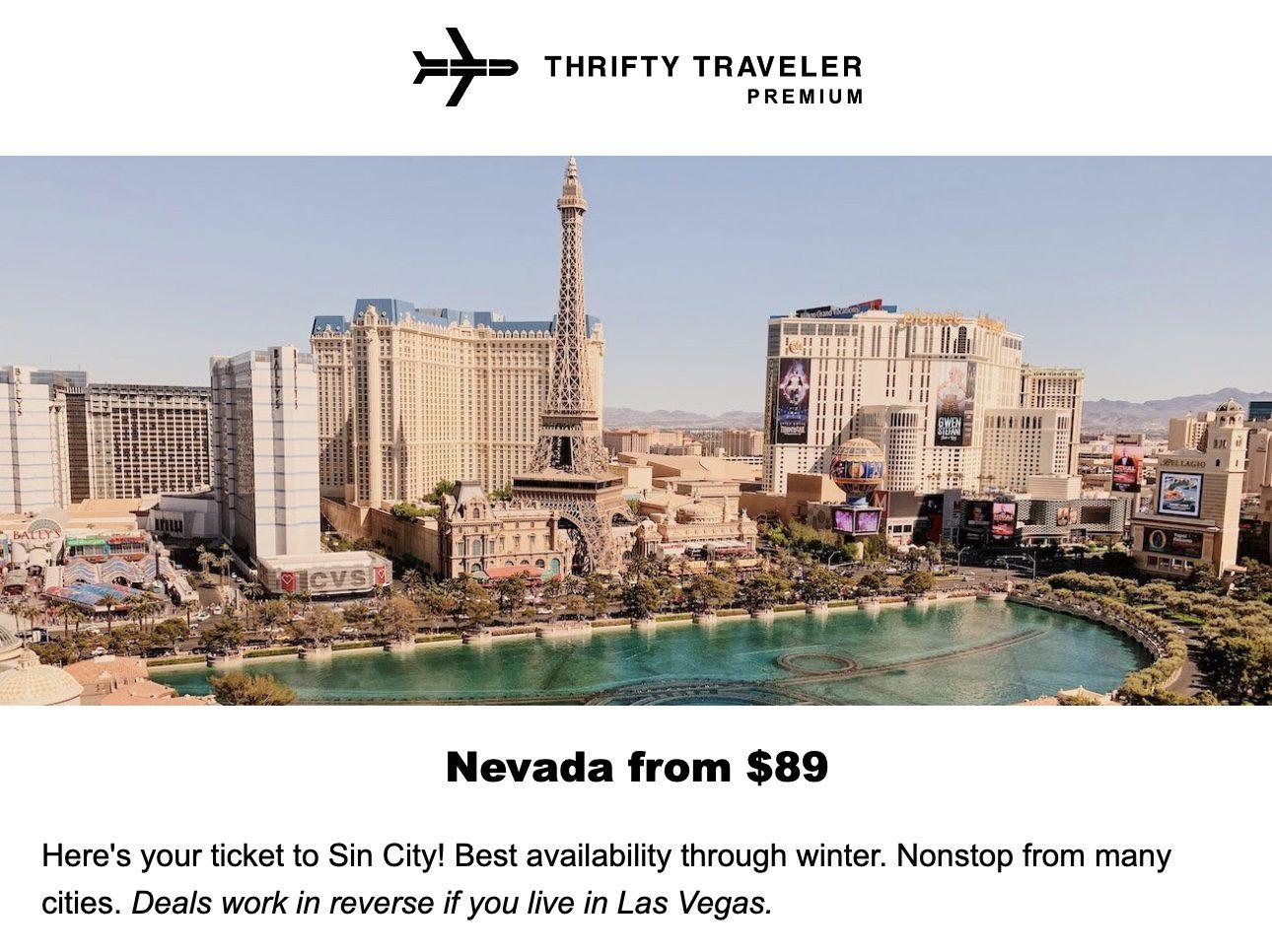 Cheap flights to Vegas