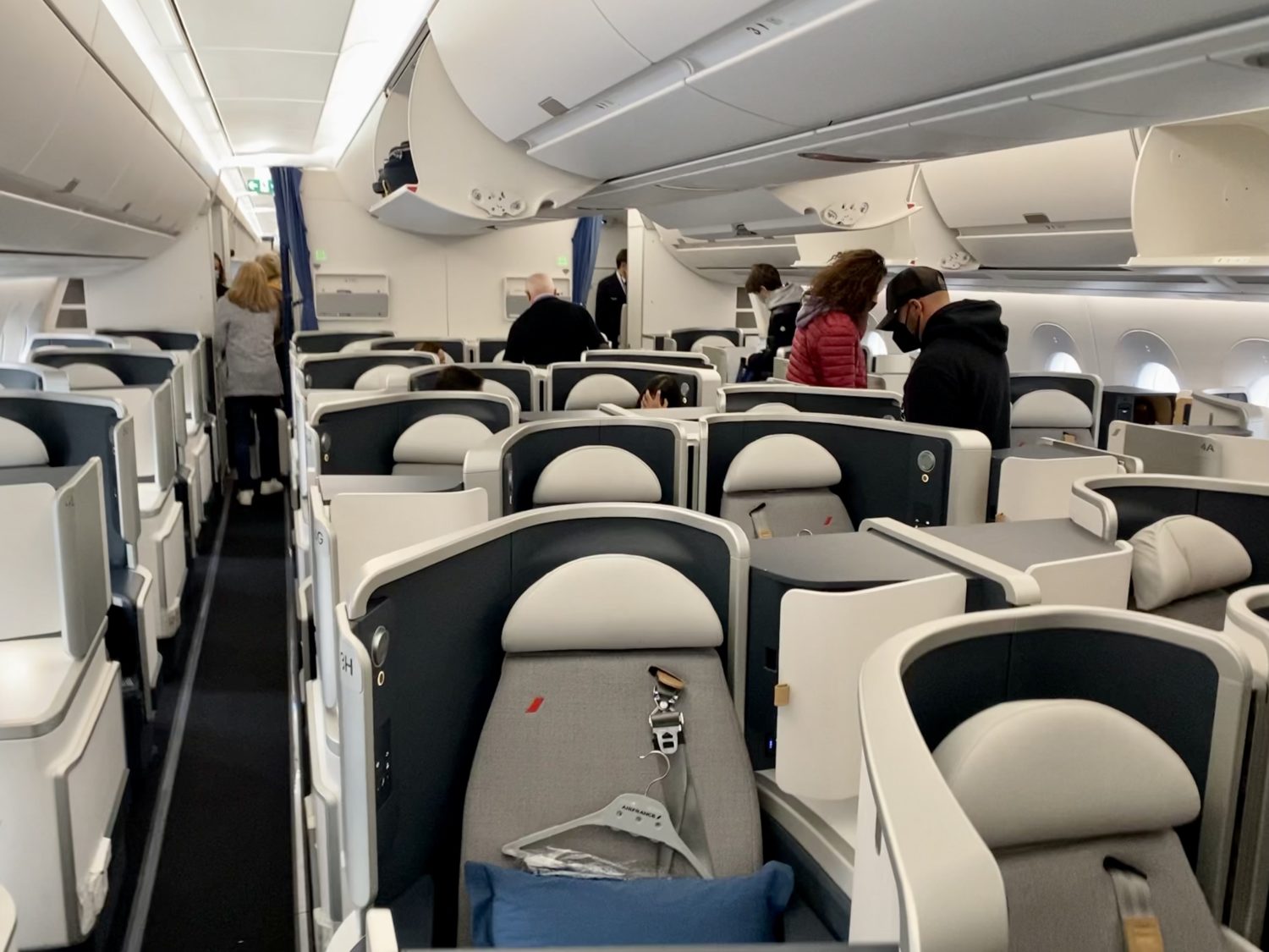 air france business class cabin