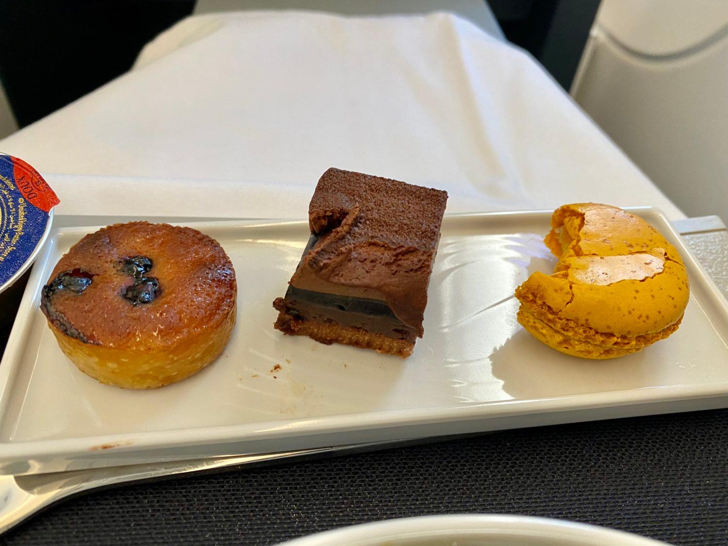 air france business class dessert