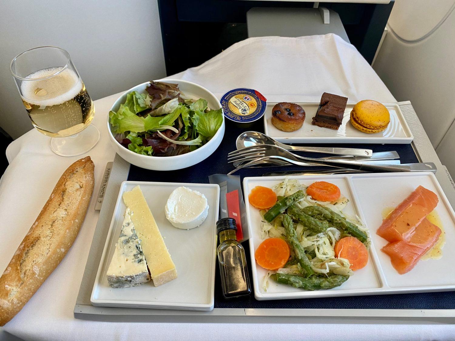 air france business class meal