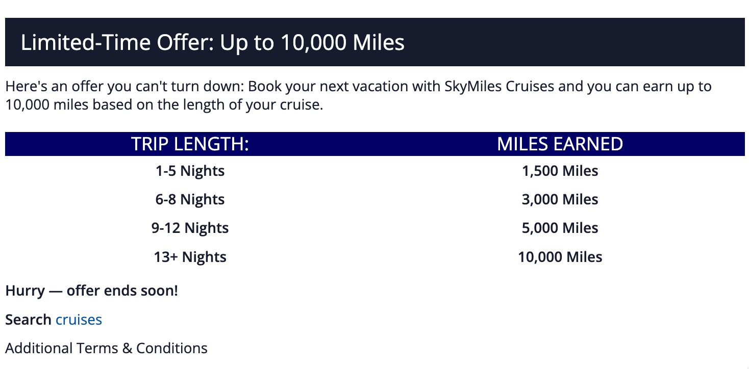 skymiles cruises