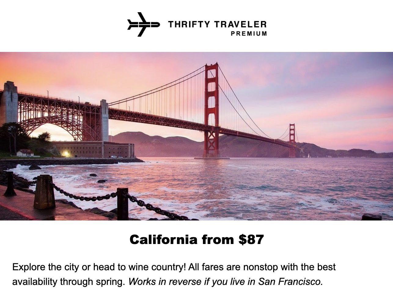 Cheap flight to San Francisco