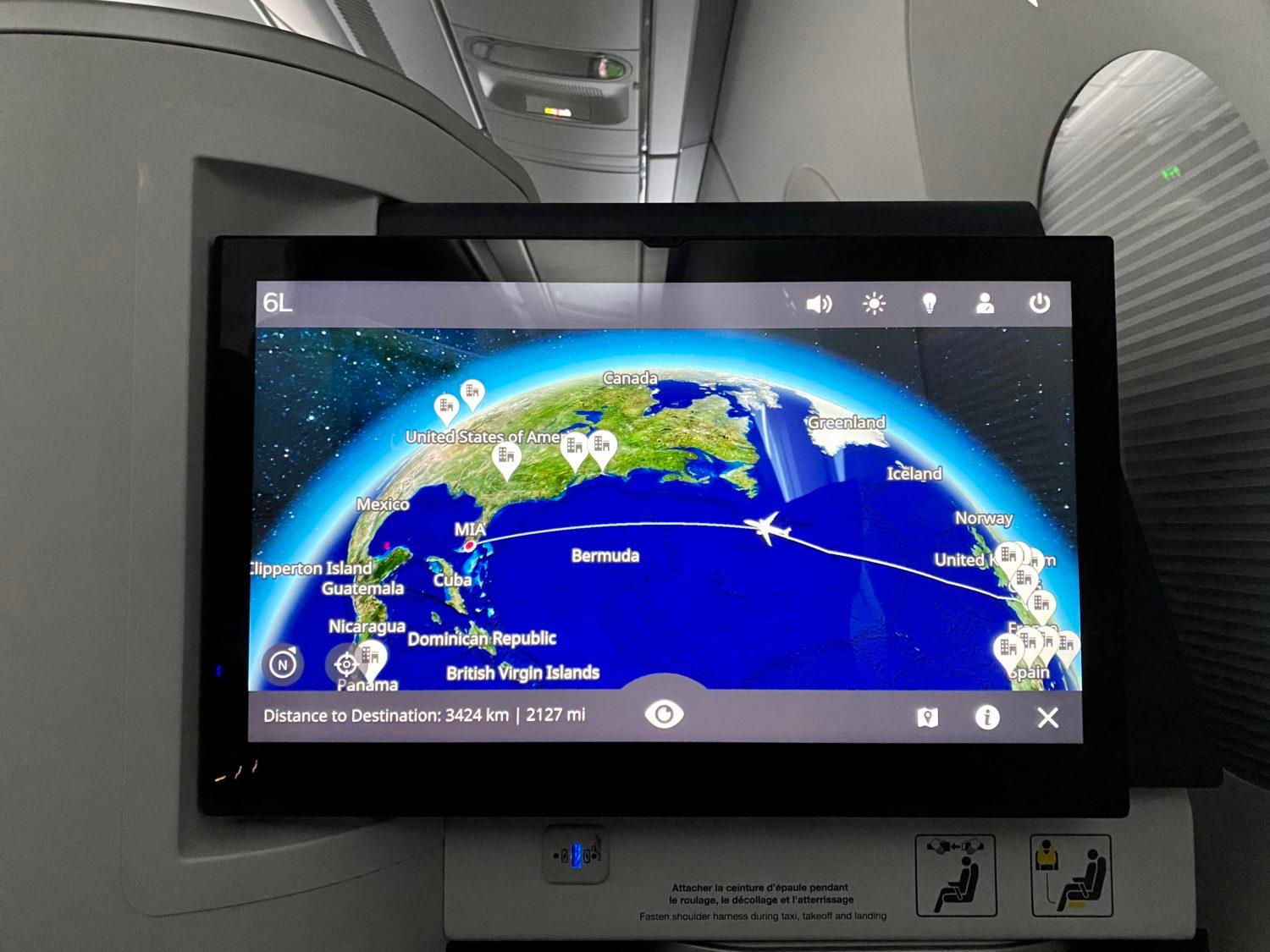 air france business class map