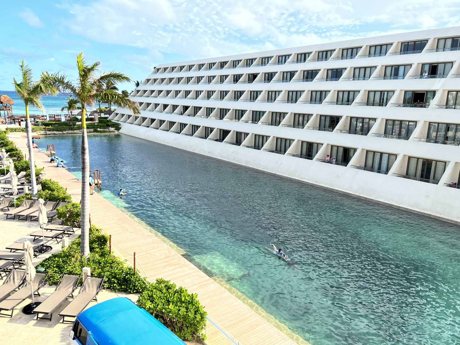 Hyatt Ziva Cancun dolphin pool