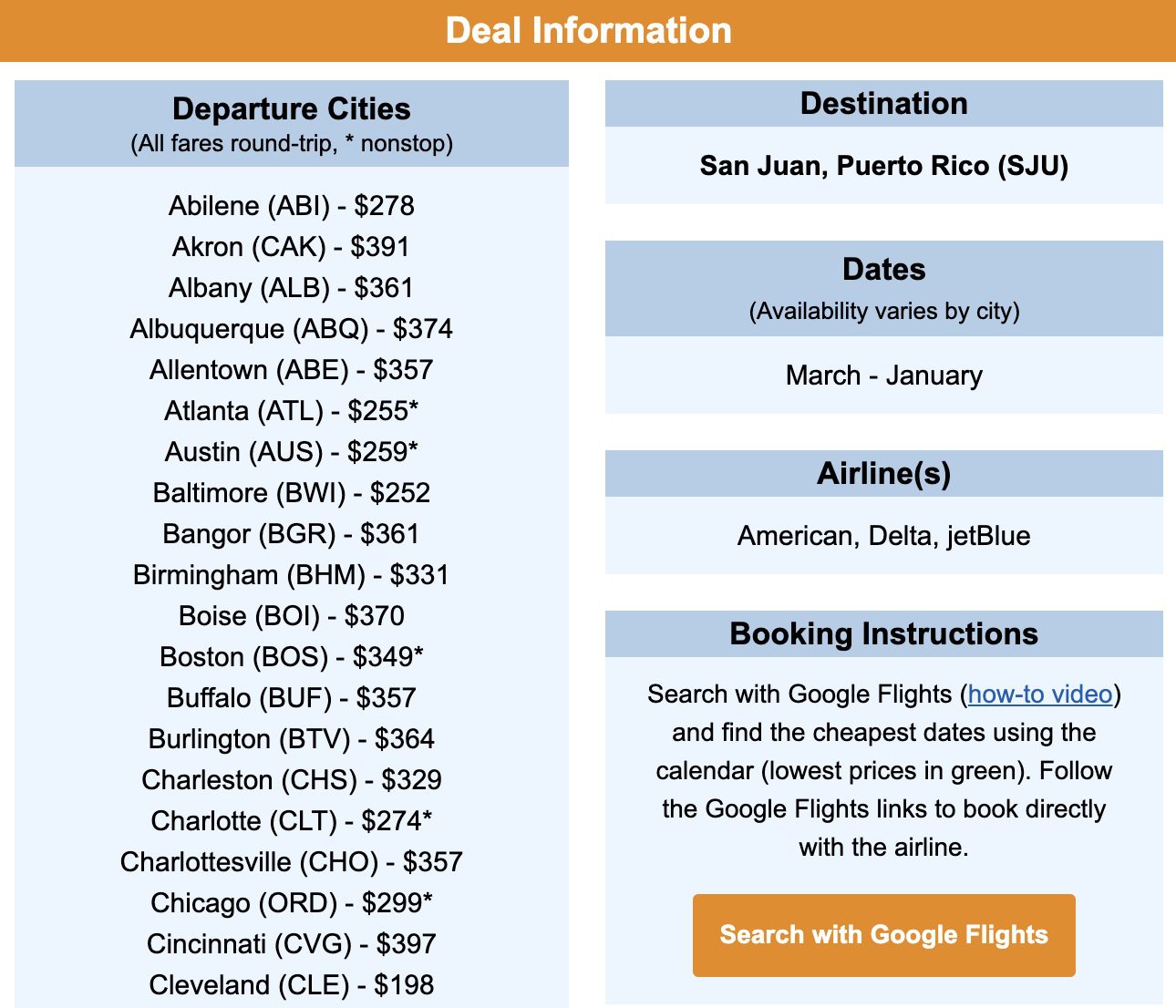Cheap flights to Puerto Rico
