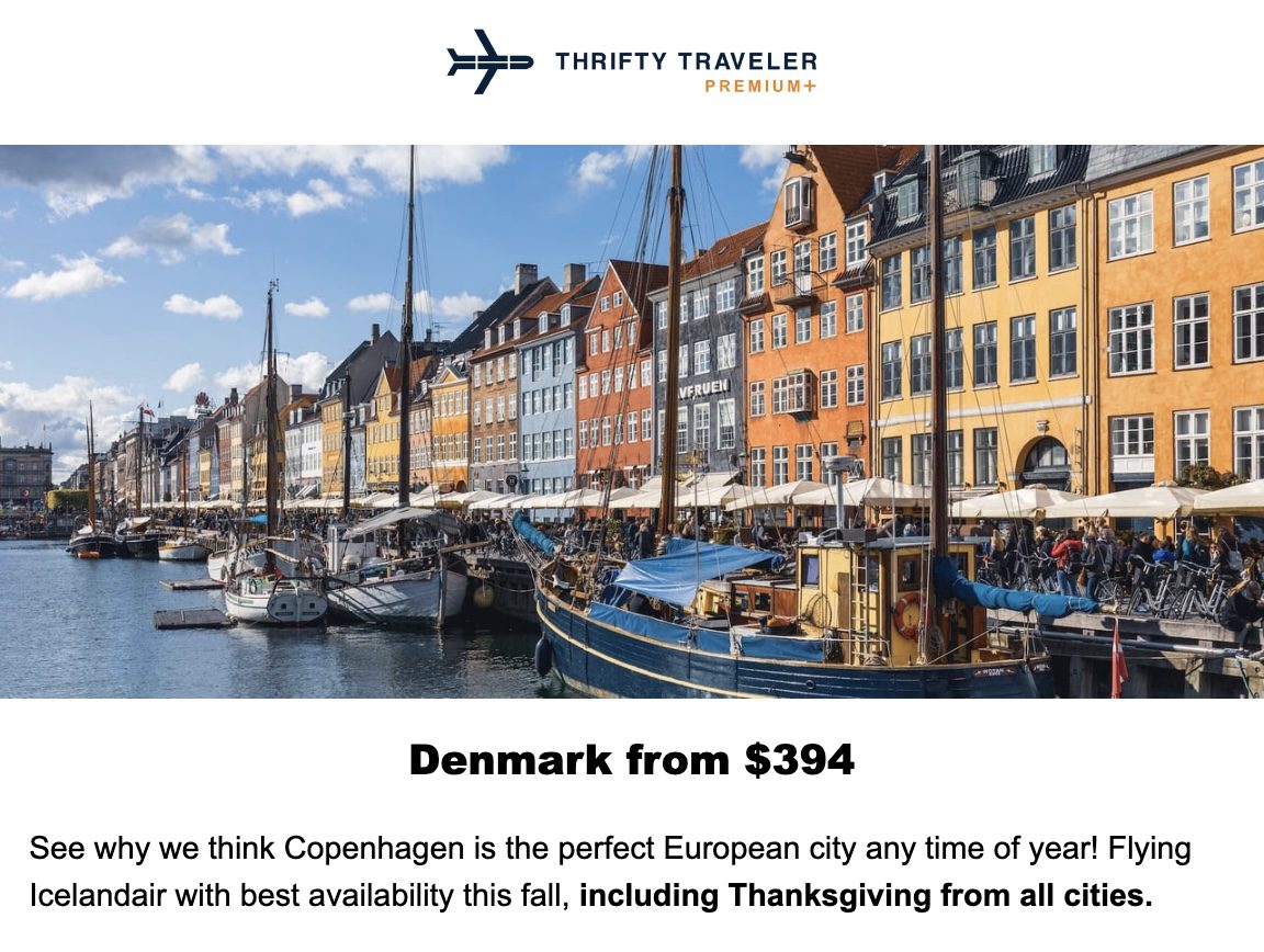 Copenhagen flight deal