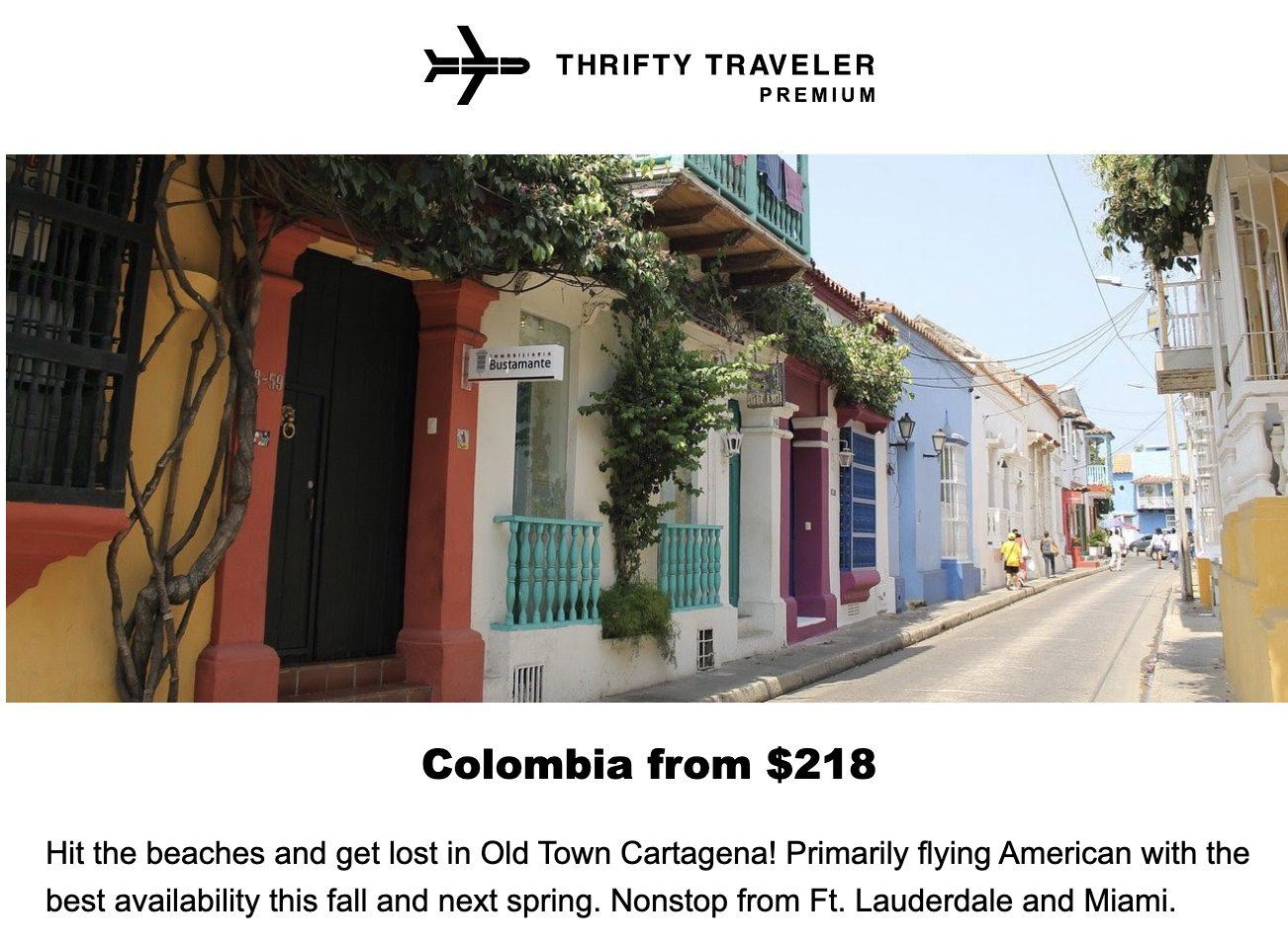 Cheap flights to Colombia