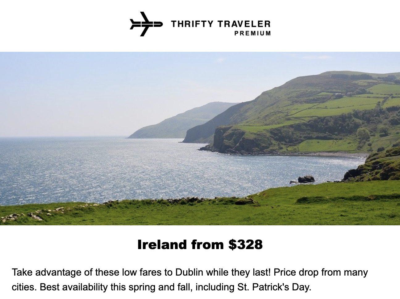 Dublin flight deal