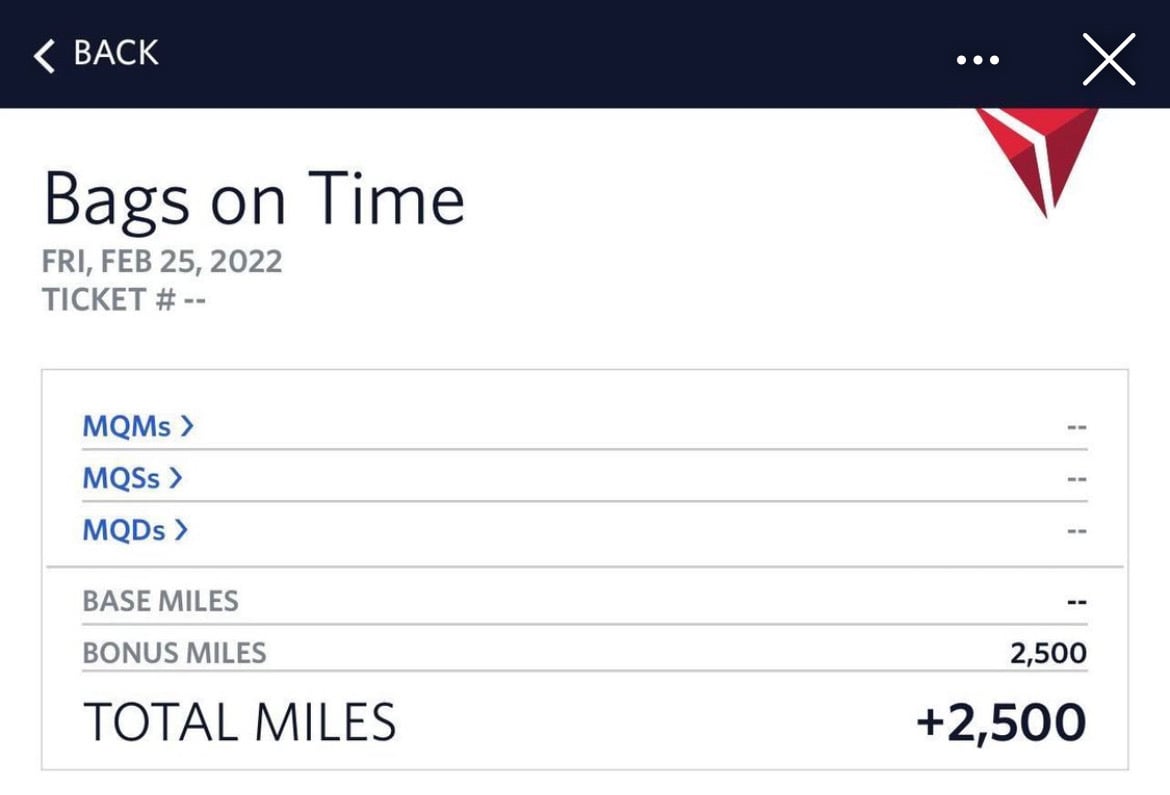 Delta late cheap baggage compensation