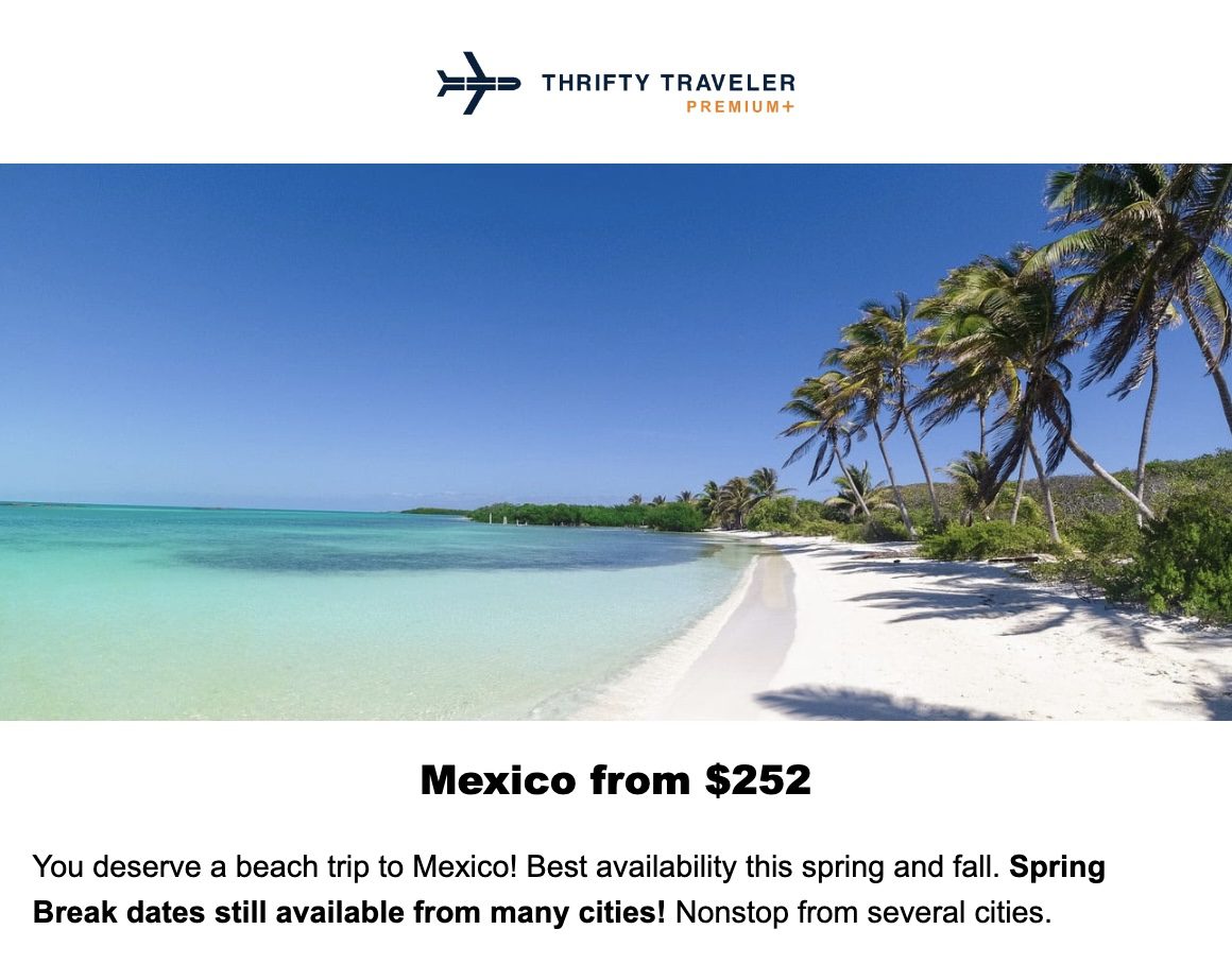 Mexico flight deal