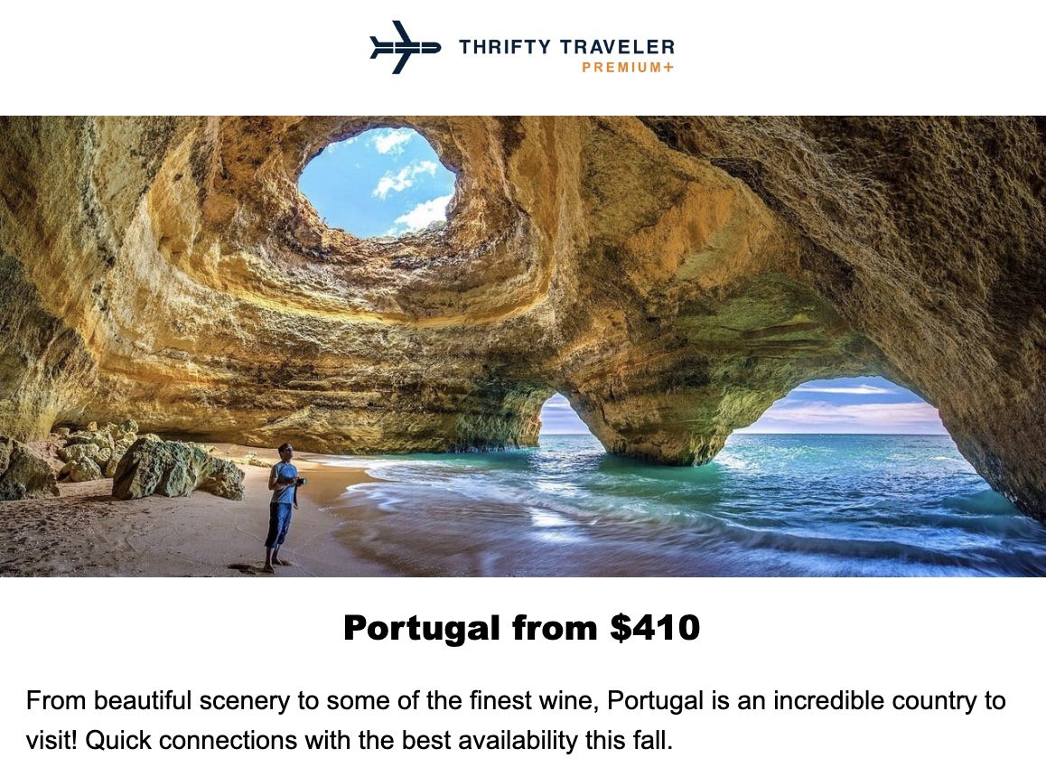 Portugal flight deal