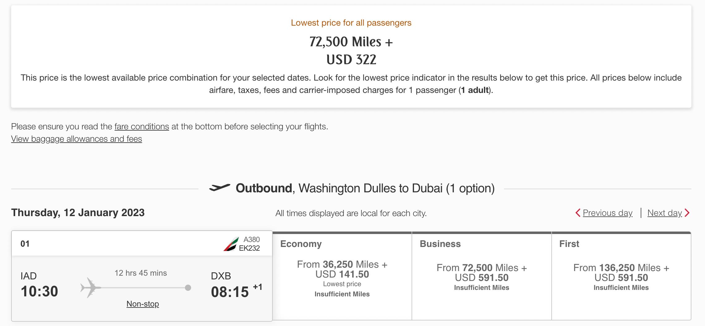 Emirates Airways Economy Review