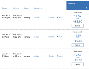 United award search IAH-SJU