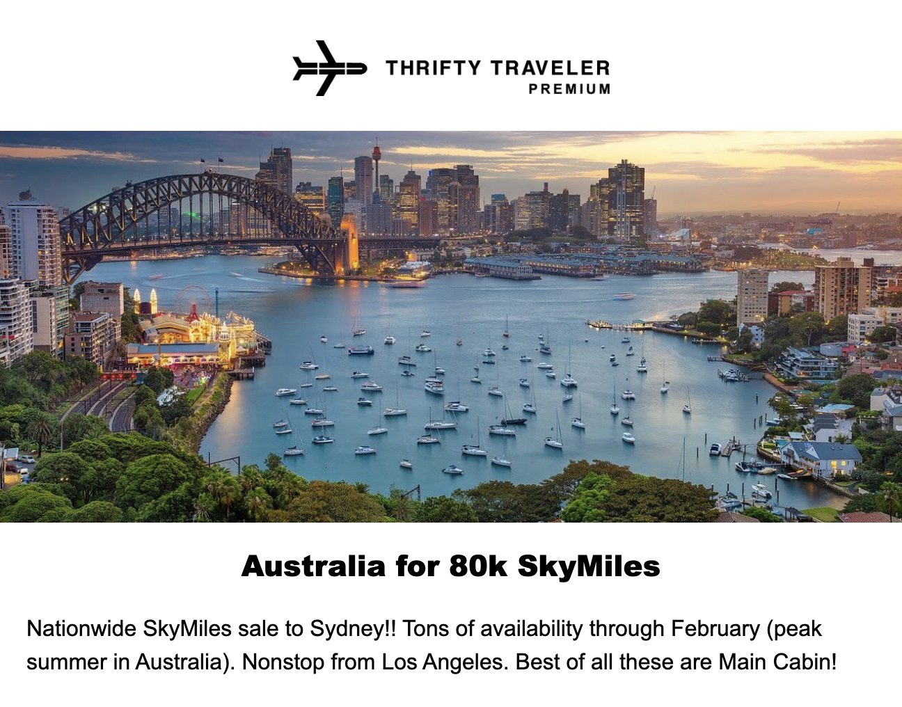 Delta SkyMiles to Australia
