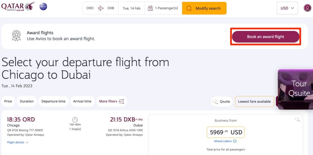 How to Book Flights with Qatar Avios Thrifty Traveler