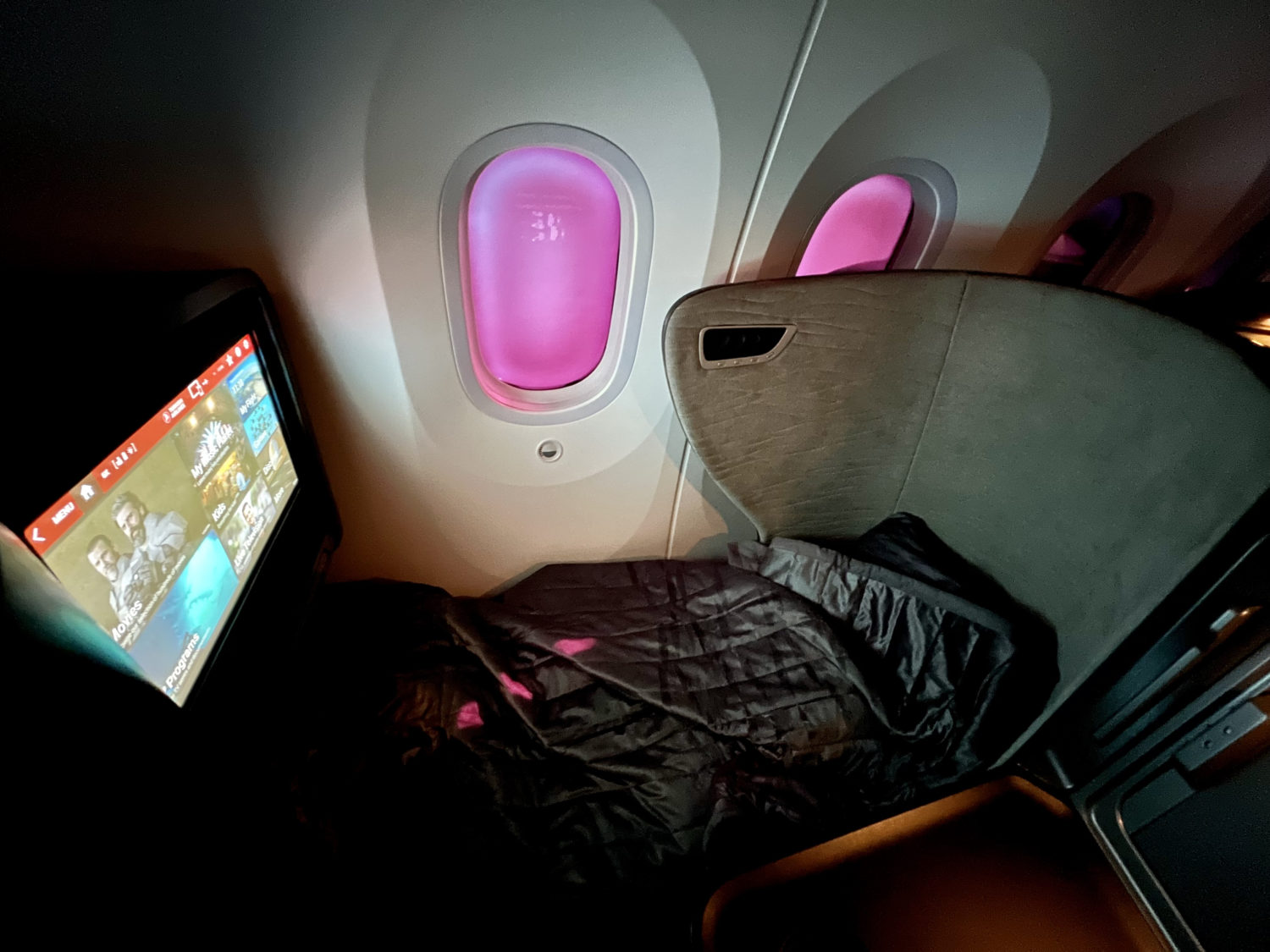 turkish airlines business class bed