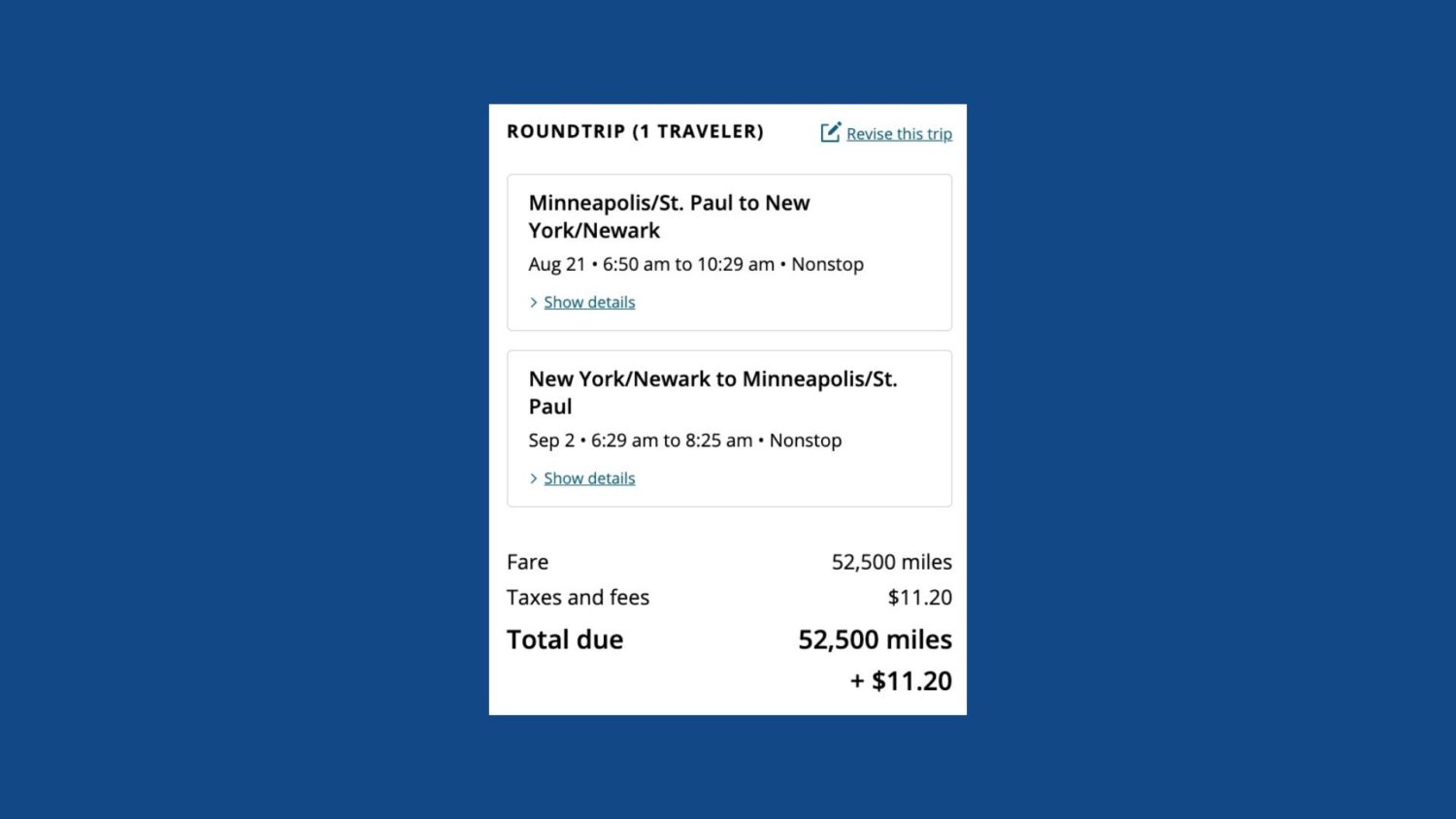 united mileageplus miles msp ewr