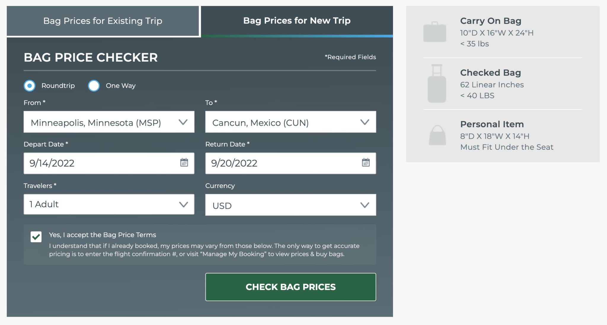 Frontier Airlines Baggage Fees & Policy Thrifty Traveler