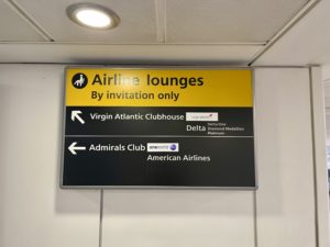 Virgin Atlantic Clubhouse Sign