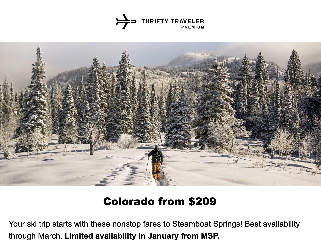 Cheap flights to Steamboat