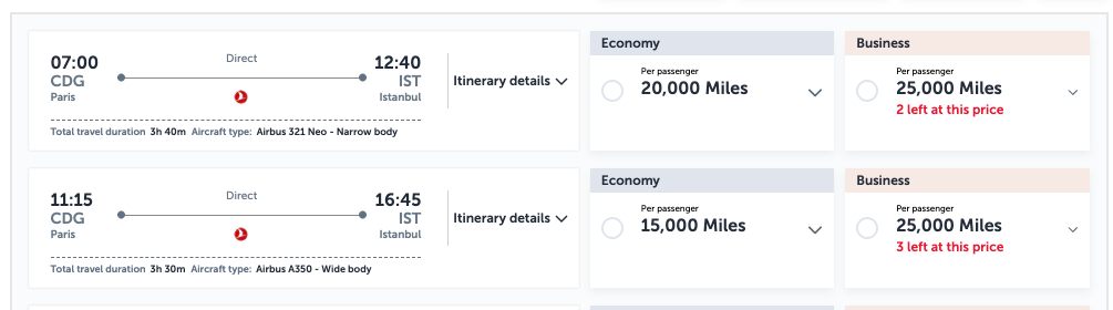Turkish Airlines Miles & Smiles: The Best Way to Fly to Türkiye 14 turkish miles from Paris to Istanbul