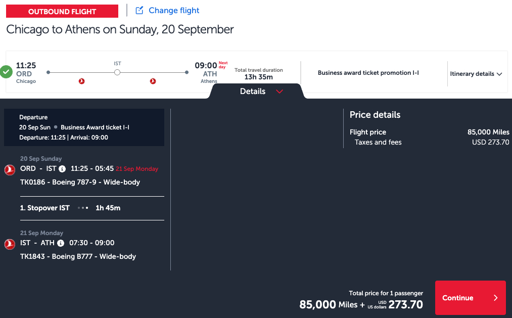 Turkish Airlines Miles & Smiles: The Best Way to Fly to Türkiye 10 Chicago to Athens using Turkish miles