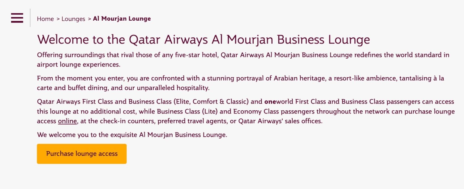 al mourjan business lounge access