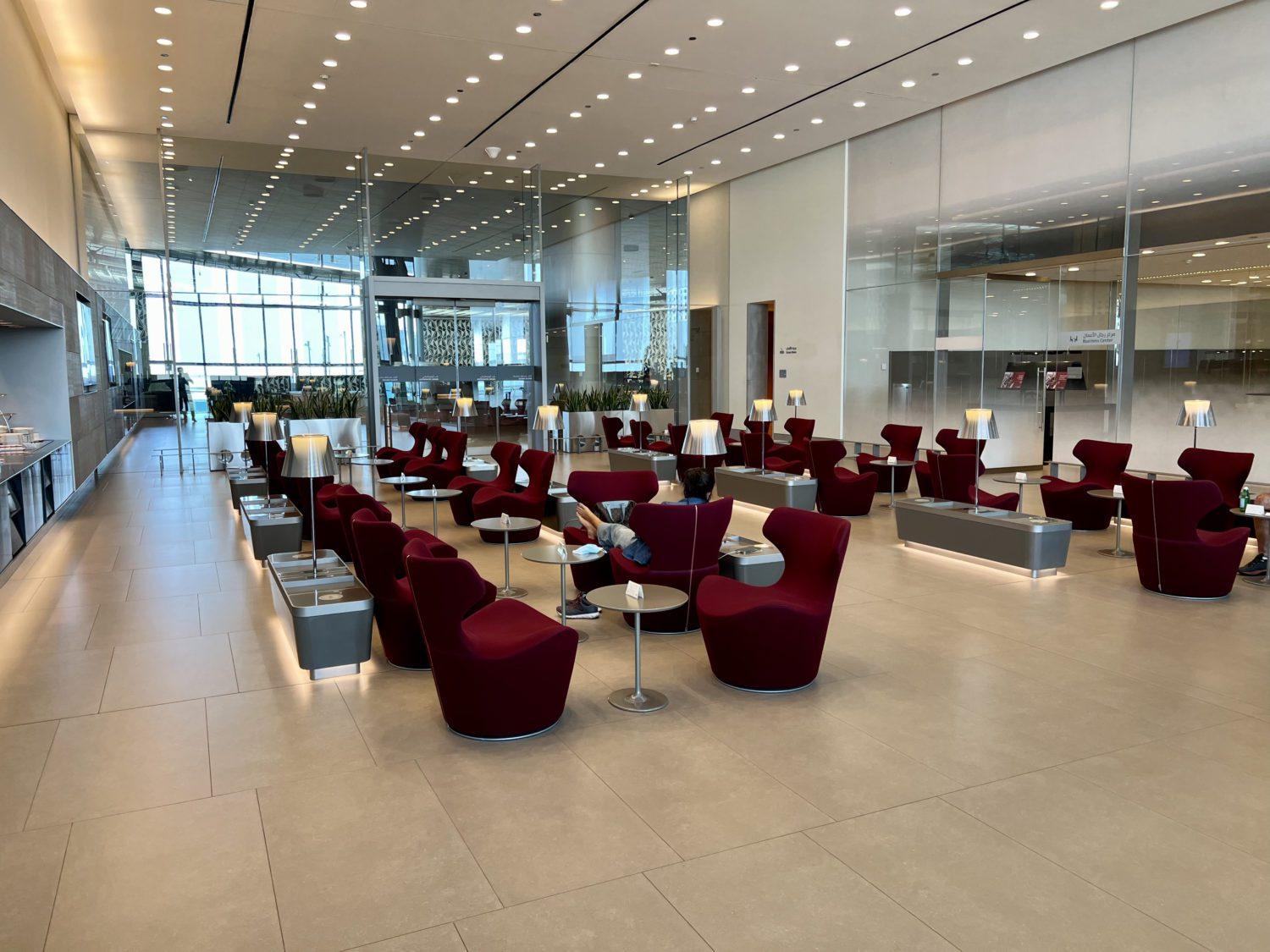 Review: Qatar Airways Al Mourjan Business Class Lounge – South, Doha Airport  - Executive Traveller