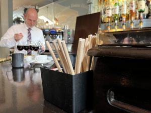 proper irish coffee carefully crafted by Irish barman