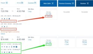 Cheap flight from San Diego to Munich using American miles