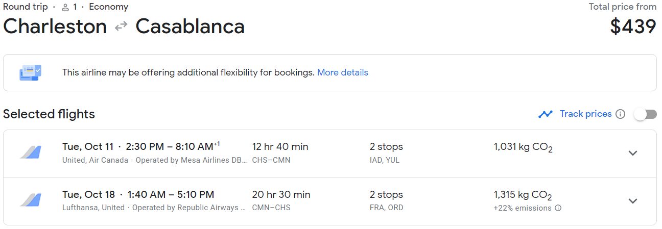 morocco cheap flight