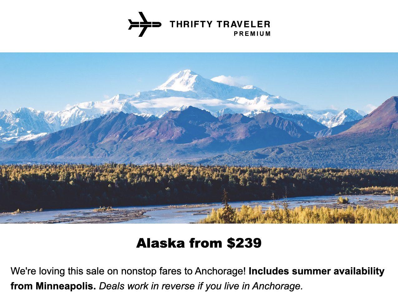 Cheap flights to Alaska