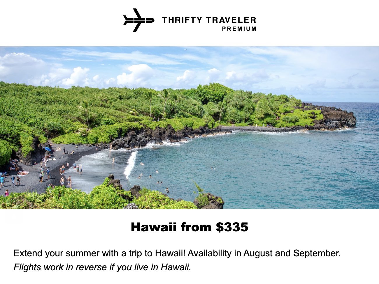 Hawaii flight deal