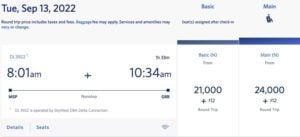 Minneapolis to Grand Rapids Delta SkyMiles