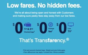 no fees on Southwest Airlines