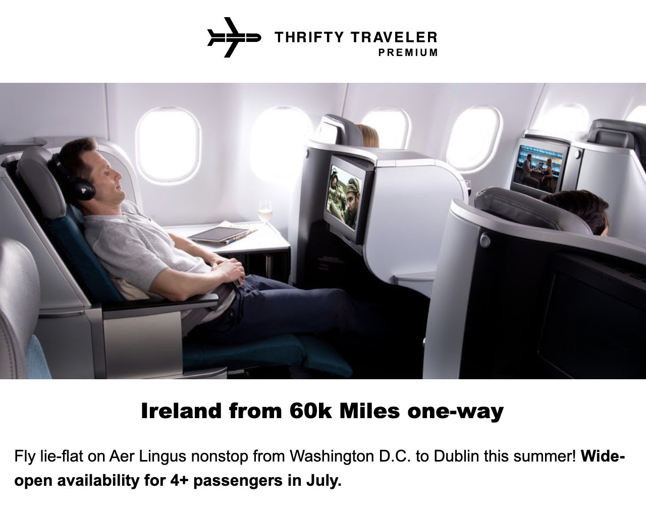 Aer Lingus business class  Cheap Flights to Ireland: Now&#039;s the Time to Book Your Emerald Isle Trip – Thrifty Traveler &#8211; Thrifty Traveler Aer Lingus biz
