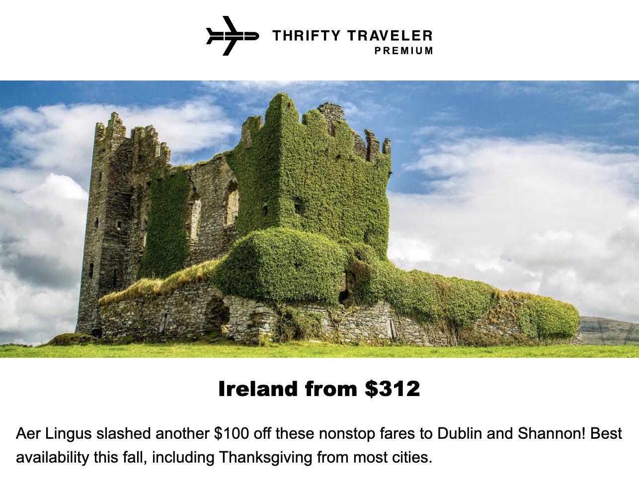 Aer Lingus flight deal