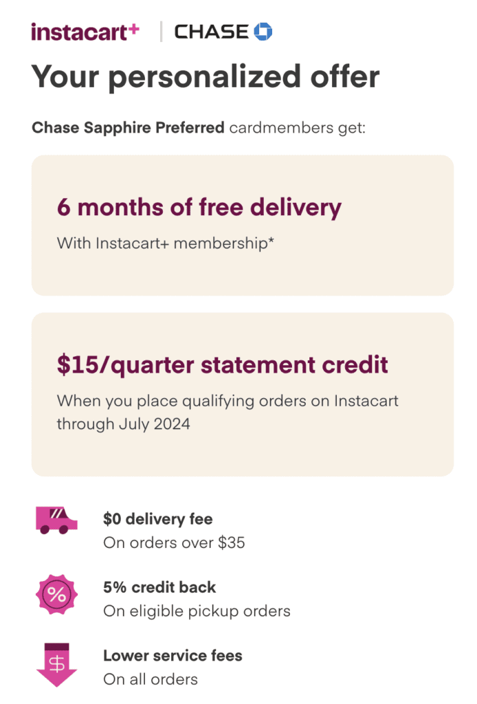 Chase Instacart partnership