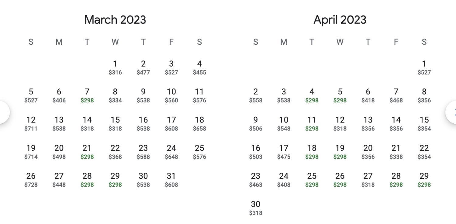 MSP LAX fares