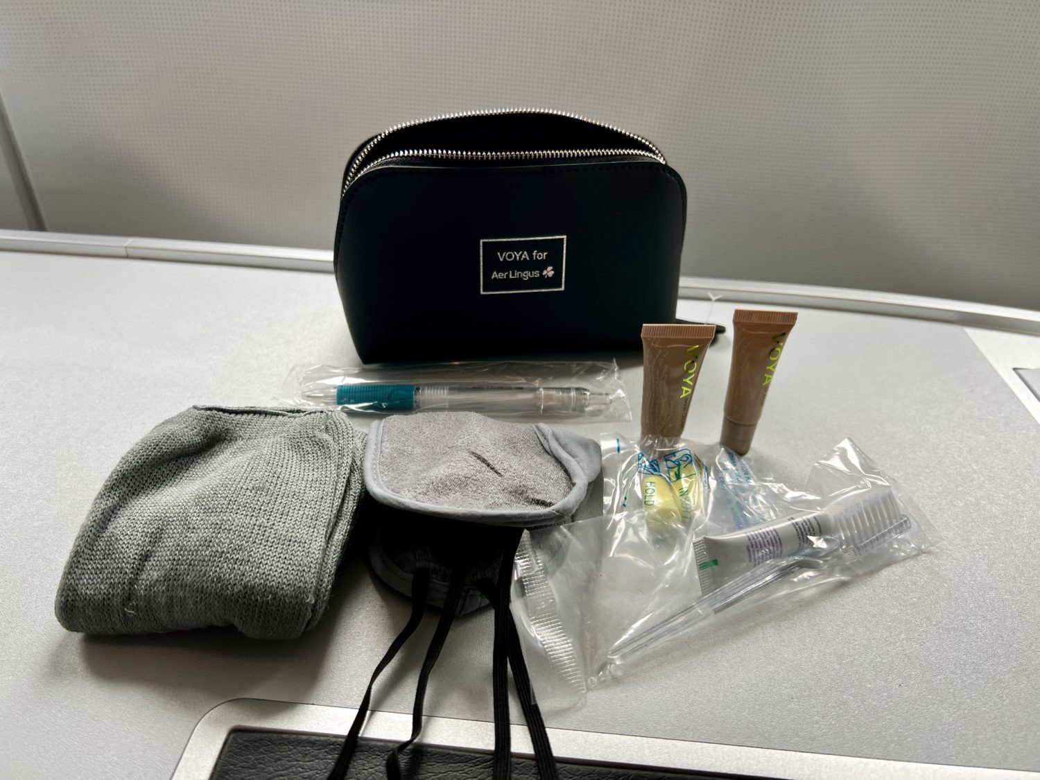 aer lingus business class amenity kit contents  Aer Lingus Business Class Review, A321 Dublin to Washington, DC &#8211; Thrifty Traveler aer lingus business class amenity kit contents scaled