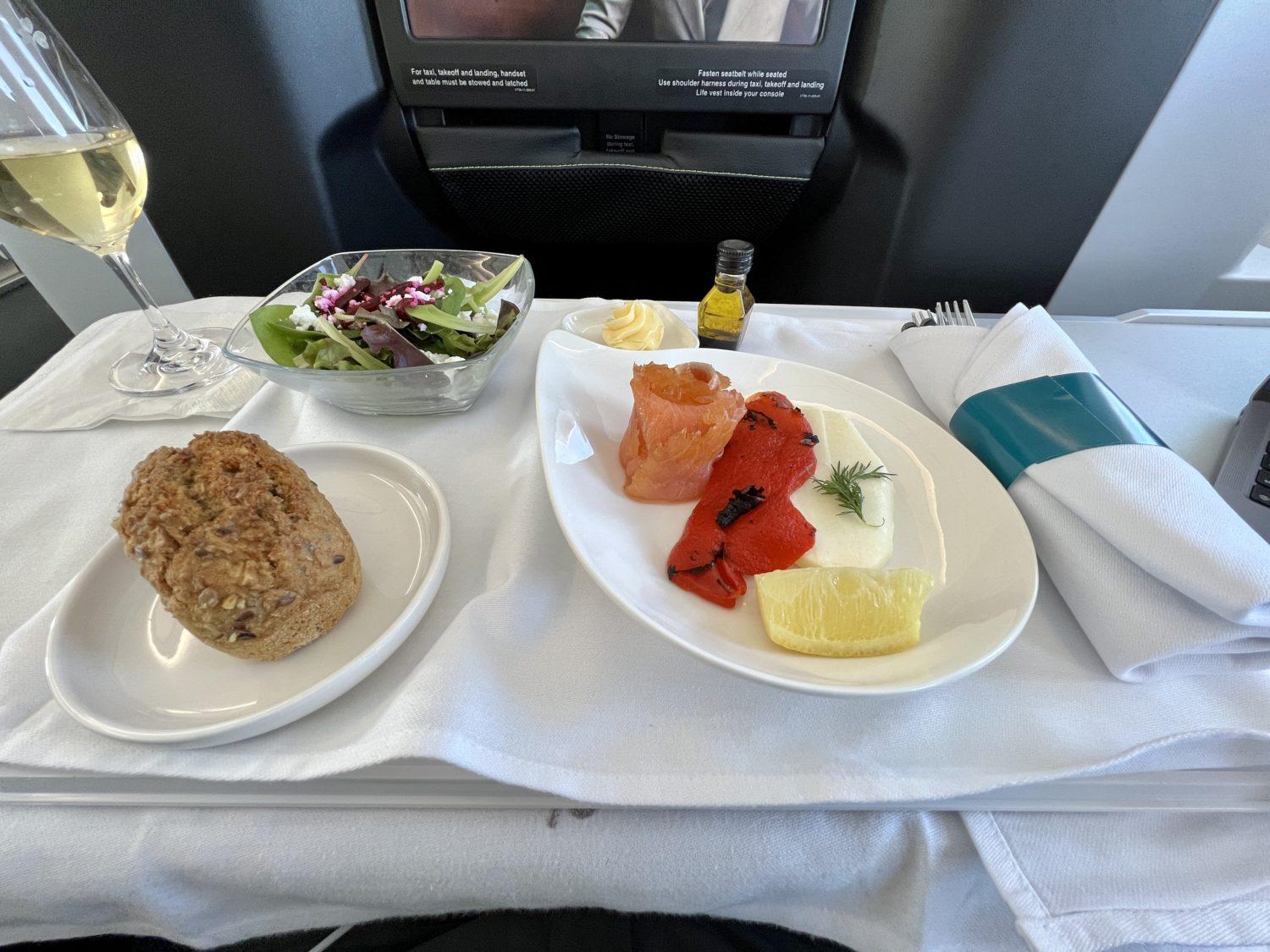 aer lingus business class appetizer