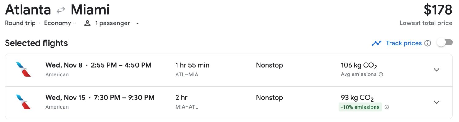 atlanta to miami