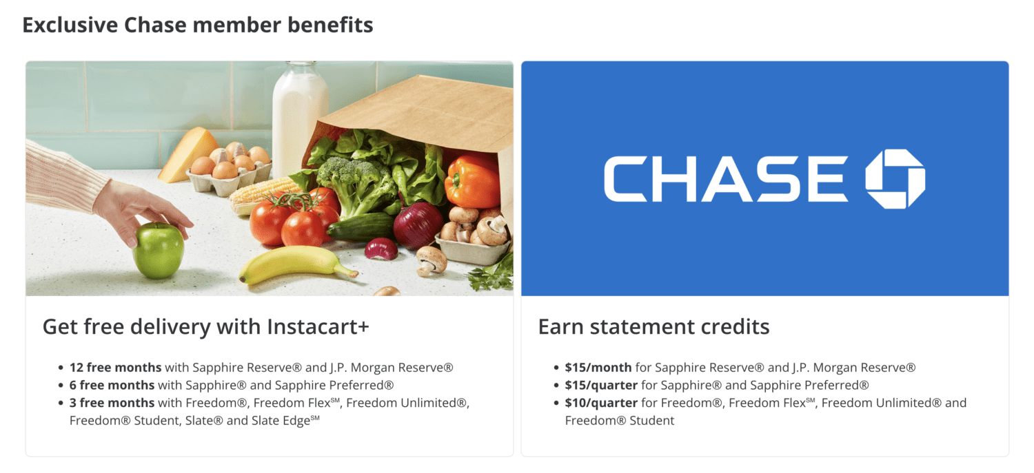 chase instacart