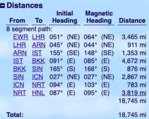 starting in newark, ending in hawaii ANA around the world ticket