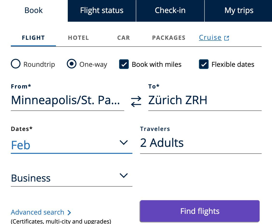 United Flexible Date Award Search Old Calendar View