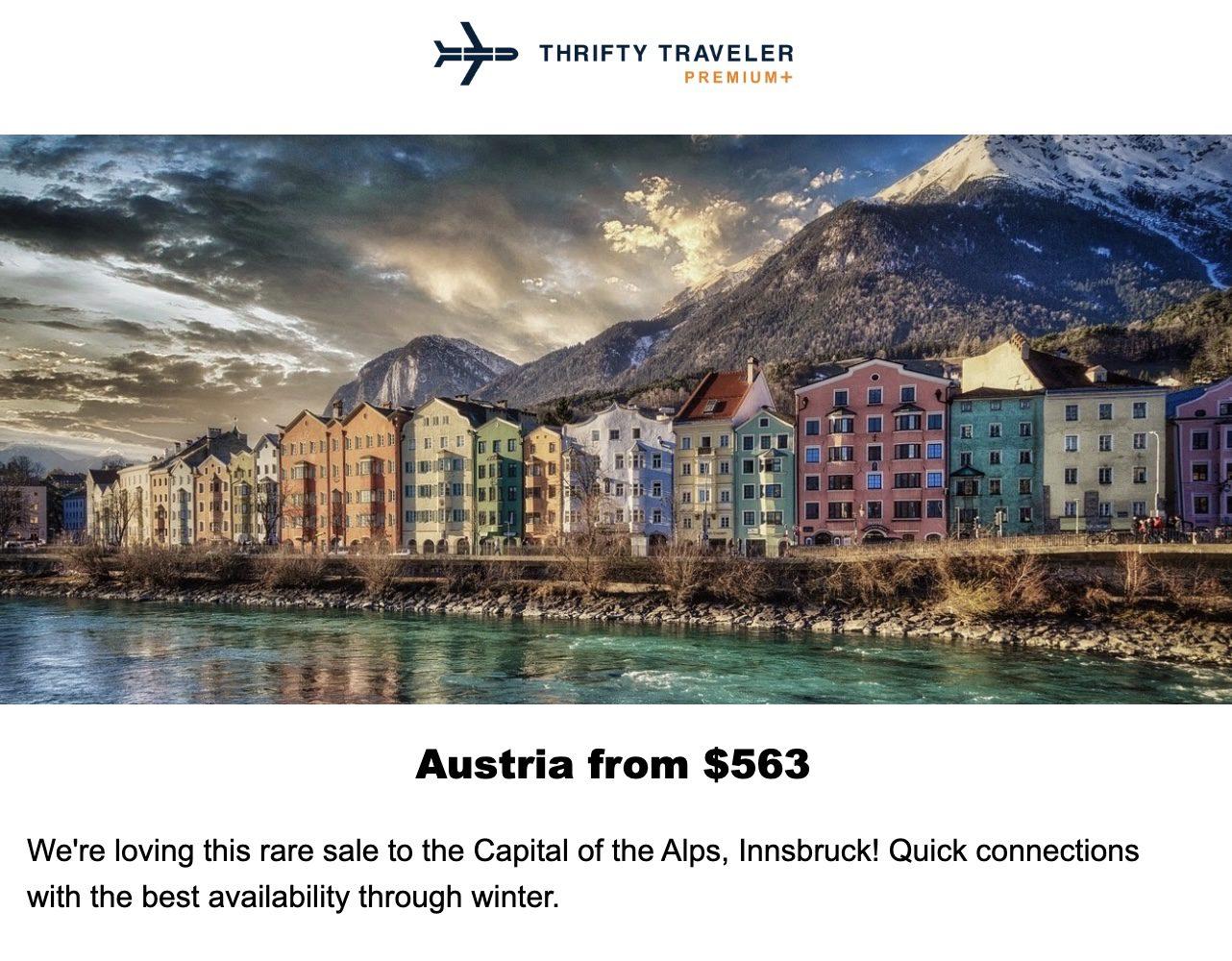 Cheap flights to Austria