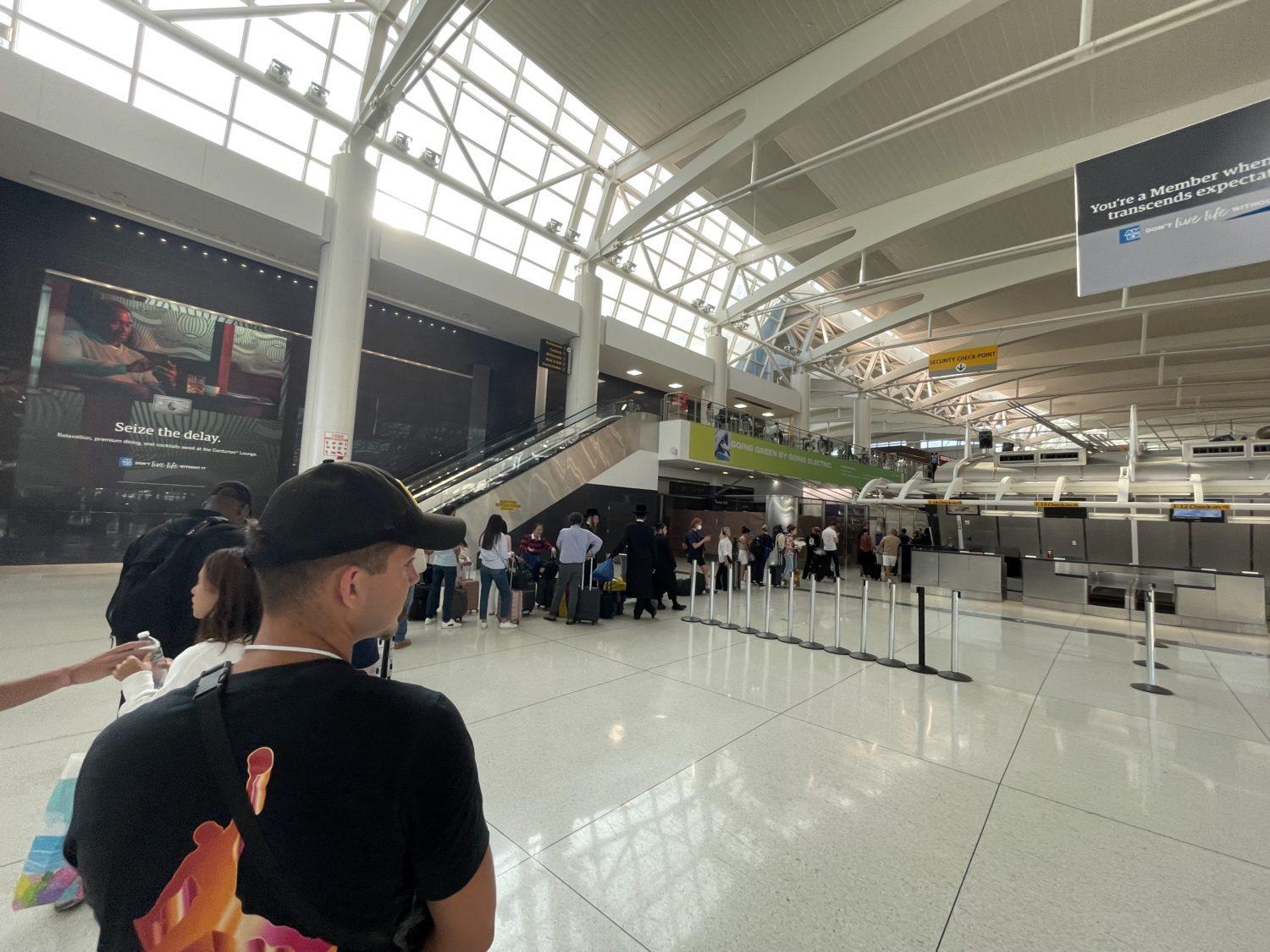 Norse Atlantic check-in line